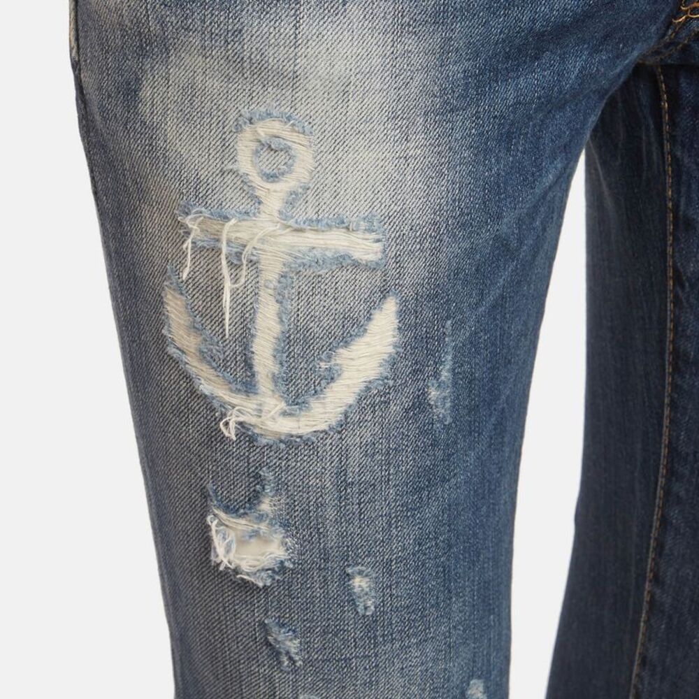 Dsquared2 Blue Distressed Denim Slim Fit Jeans S/waist 29" - Picture 6 of 7